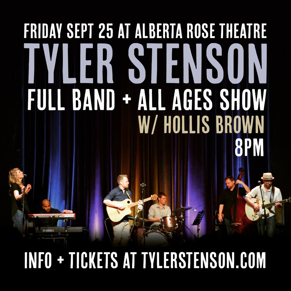 Tyler Stenson and Hollis Brown at Alberta Rose Theatre