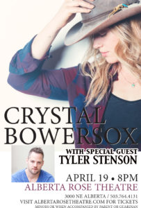Opening for Crystal Bowersox at Alberta Rose Theatre